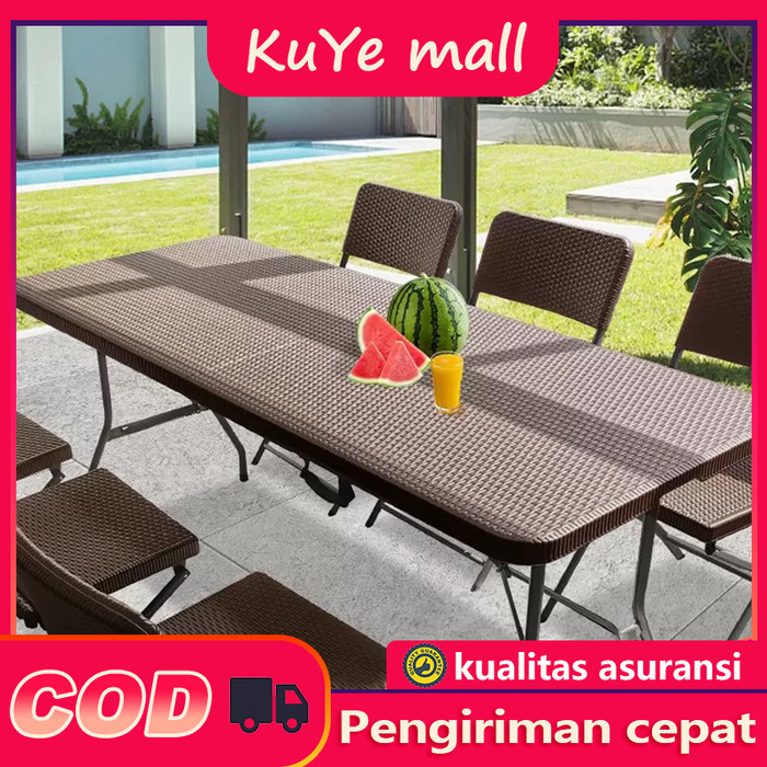 Meja Lipat plastik Meja Lipat Camping Outdoor Portable