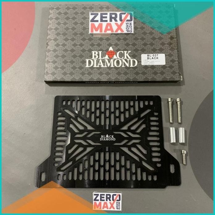 Cover Tutup Radiator Black Diamond Hitam Yamaha LEXI 125 11OKTZ4 spare