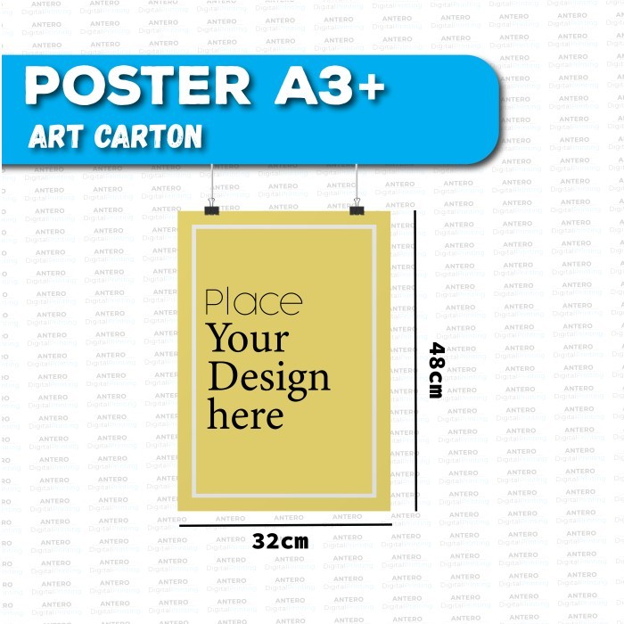 

ART CARTON POSTER MENU UKURAN A3+