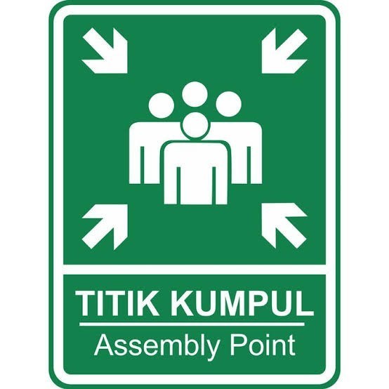

Sticker Titik Kumpul. Assembly Point. Ukuran 40x60cm (Tanpa Plat)