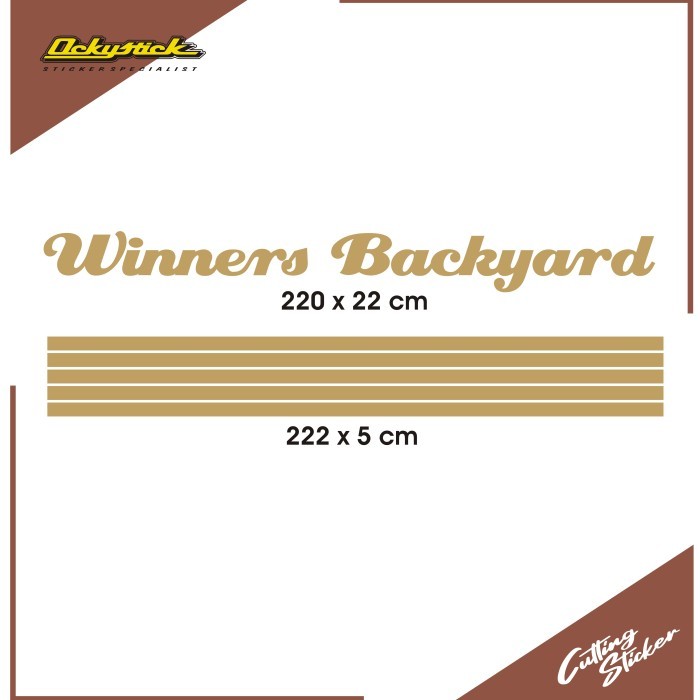 

cutting sticker Winners Backyard 1