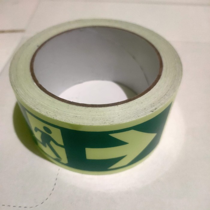 

Sticker Fosfor (Glow Tape) Glow In The dark Stiker 5cm x 10mtr
