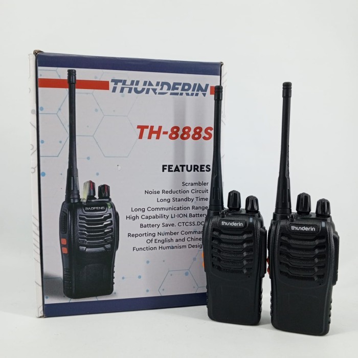 WLAN HT Handy Talkie TH-888s , HT Walkie Talkie SIngle Band VHF / UHF Isi 2 Unit
