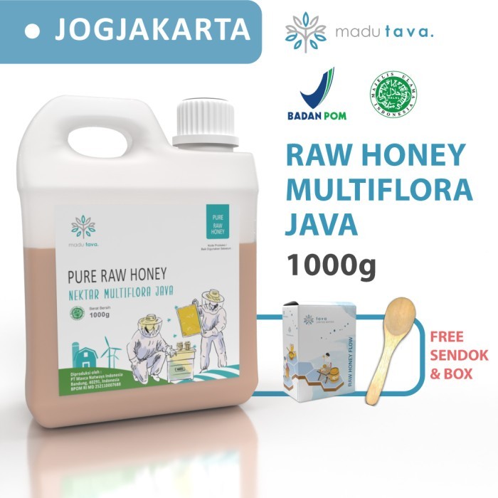 

Madu Murni Asli Tava Nektar Multiflora Java 1kg 100% Pure Raw Honey