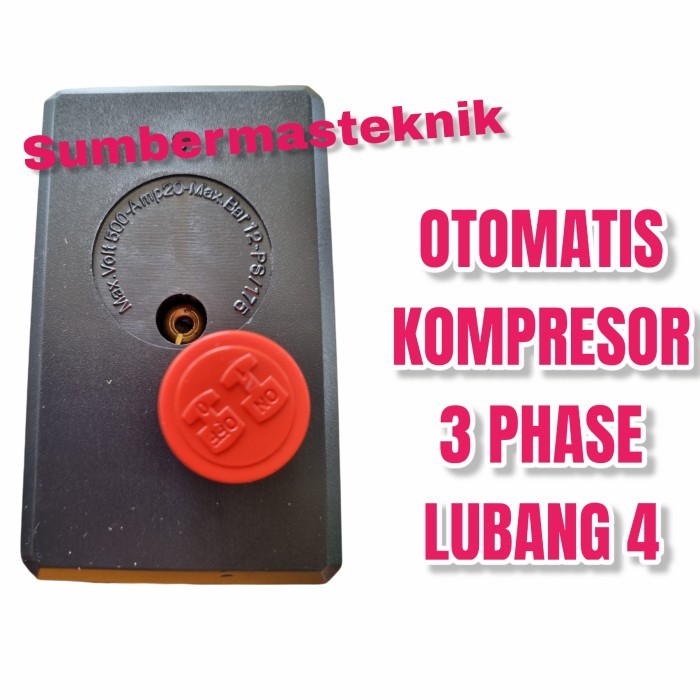 Otomatis Kompresor 3 Phase Lubang 4 Presure Switch Compresor 3 Phase