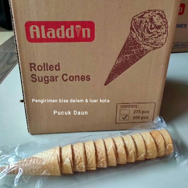 

Aladdin Premium Rolled Cone 1 karton isi 300pcs