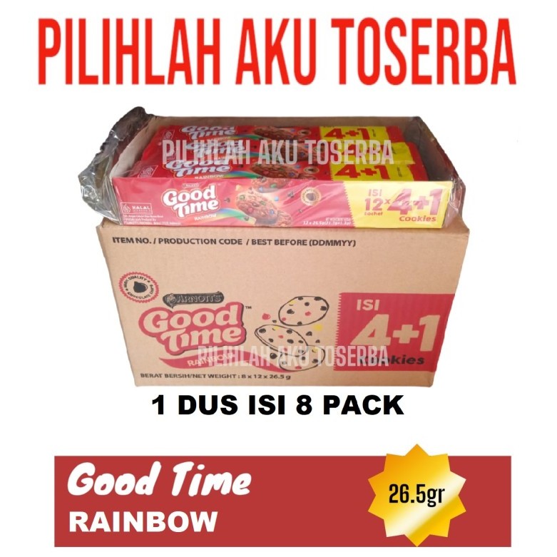 

Good Time Cookies RAINBOW 16 gram Singles Pack - ( HARGA 1 KARTON )