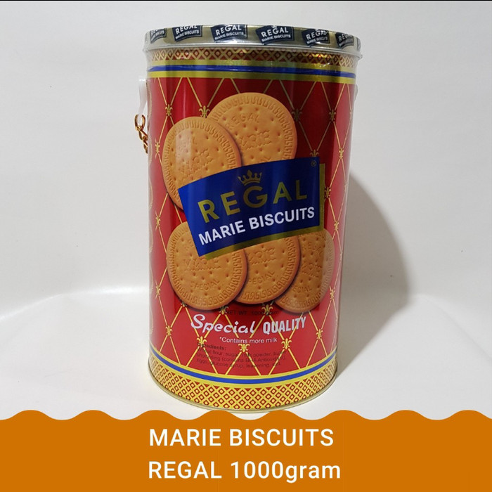 

TERLARIS!!! BISCUIT REGAL MARIE KALENG 1000 GRAM