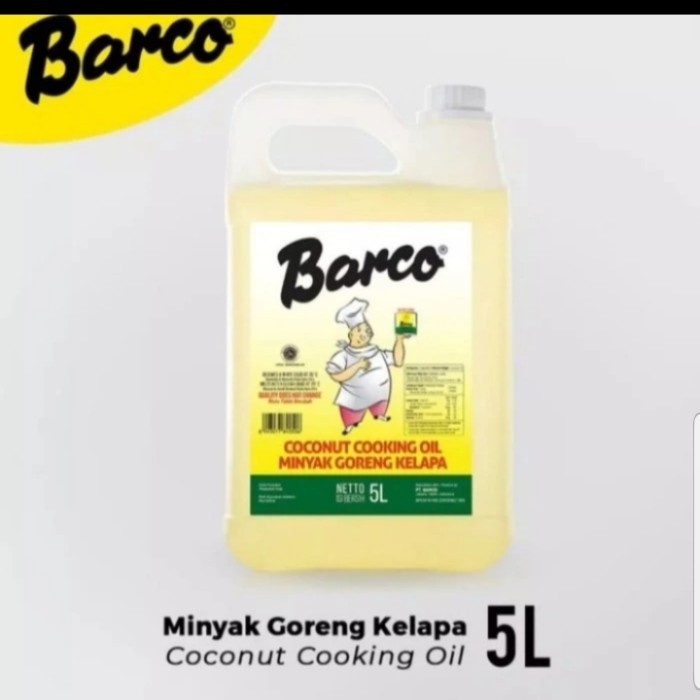 

Barco Minyak Goreng Kelapa 5 liter jerigen