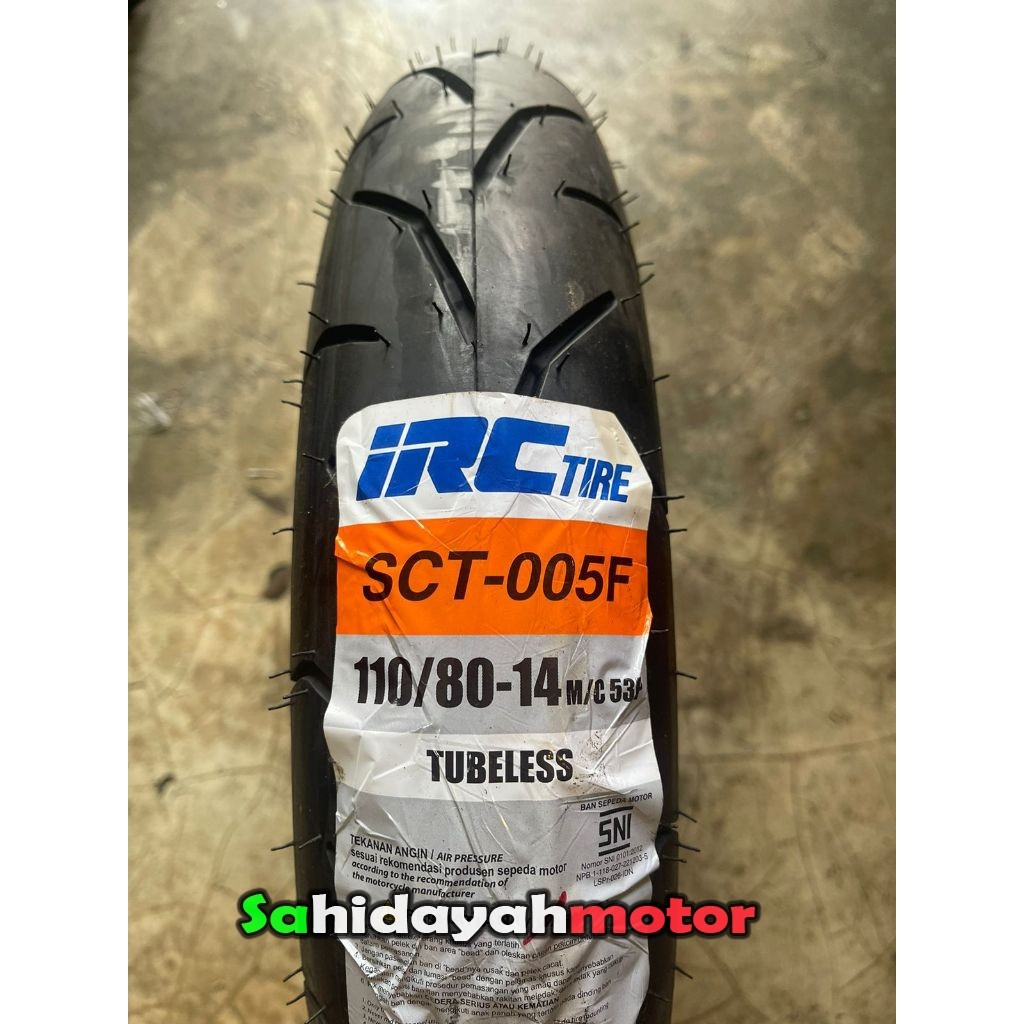 BAN IRC SCT-005F 110/80-14 Depan TUBELESS AEROX ADV IRC KAMILA MOTOR