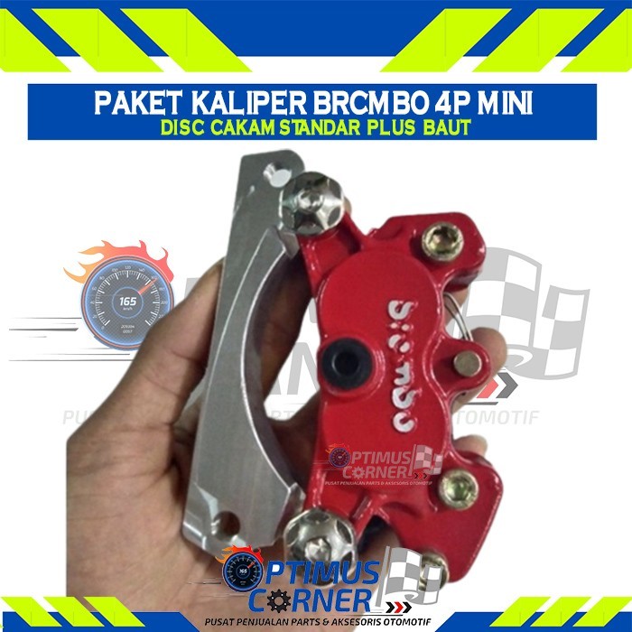 Kaliper Brembo 4P Mini Plus Breket Beat Scoopy Vario Termurah