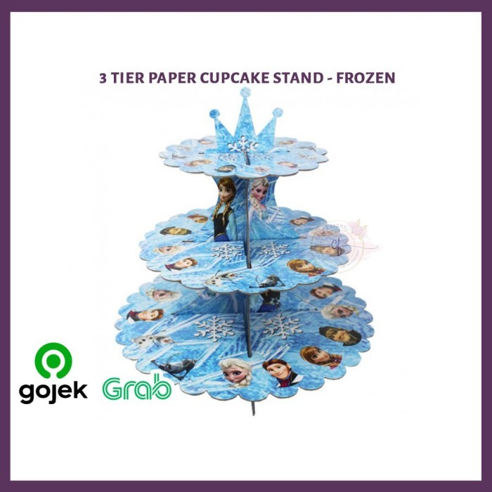 @#@#@#] Cupcake Stand Tempat Cupcake Karakter 3 Tier Paper Cupcake Stand