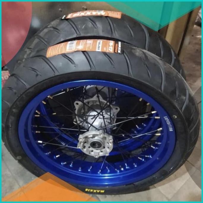 BANSET SUPERMOTO WR155 VELG 17 EXPEDITION BIRU 11OKTZ4 suku cadang