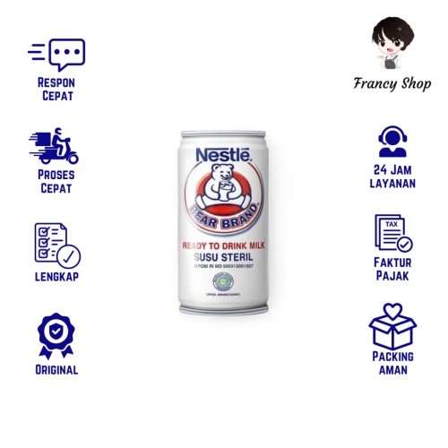 

Susu Streril Beruang Bear Brand 189 ml