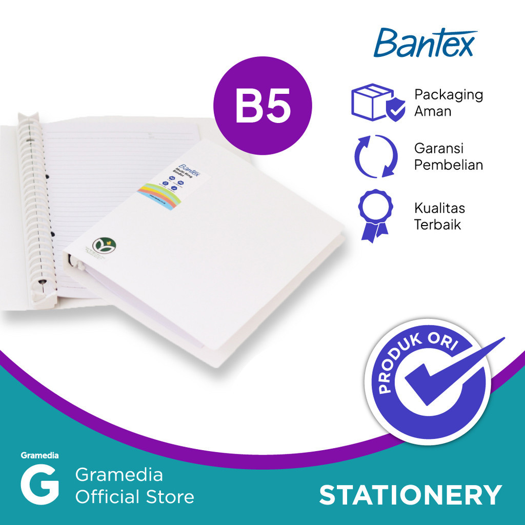 

Bantex Trendy B5 Binder 26 3526 07 White Co
