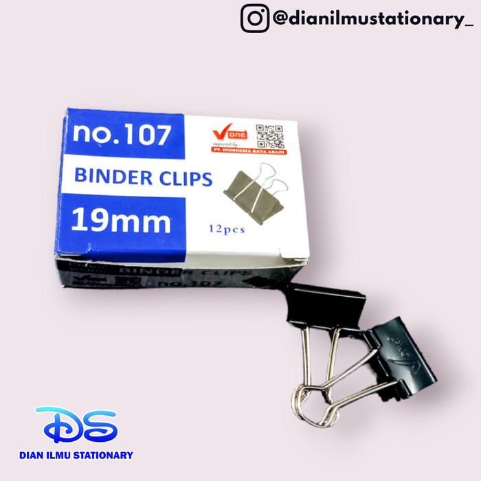 

] binder clip 107 v one