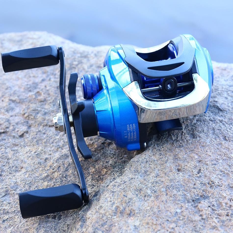 Bingolife Set Pancing Reel Pancing Ggulung 18+1Bb 8.1:1 Gear Ratio Fishing Reel Untuk Memancing Ikan