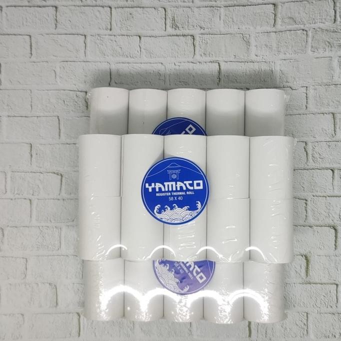 

(PAKET 20 ROLL) KERTAS THERMAL PAPER ROLL UKURAN 58 X 40 KAS PAPER