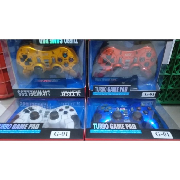 Stok Terbatas Gamepad Mtech Turbo Wireless 2.4 Stik Pc Laptop Not Stik Xbox Ps4