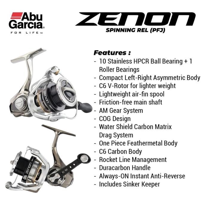 Reel Abu Garcia ZENON 1000S, 2000S, 3000MSH, Bearing 11| Super ringan