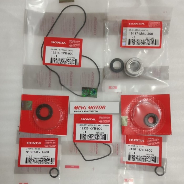 Seal Oring Water pump Vario Vario tecno 110 KVB komplit Asli Ahm