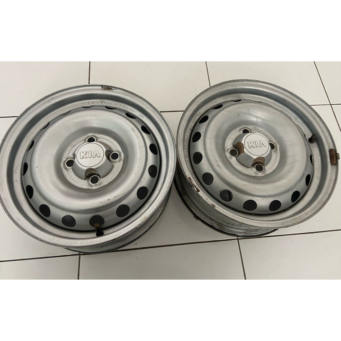 GRATIS ONGKIR KIA Part Mobil Wheelset Velg Kaleng Copotan Rio Sedan Original Bekas