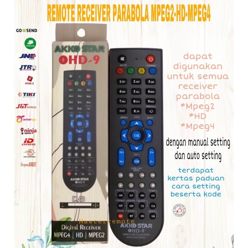 REMOT REMOTE RECEIVER HD MPEG4 MULTI/UNIVERSAL HD9