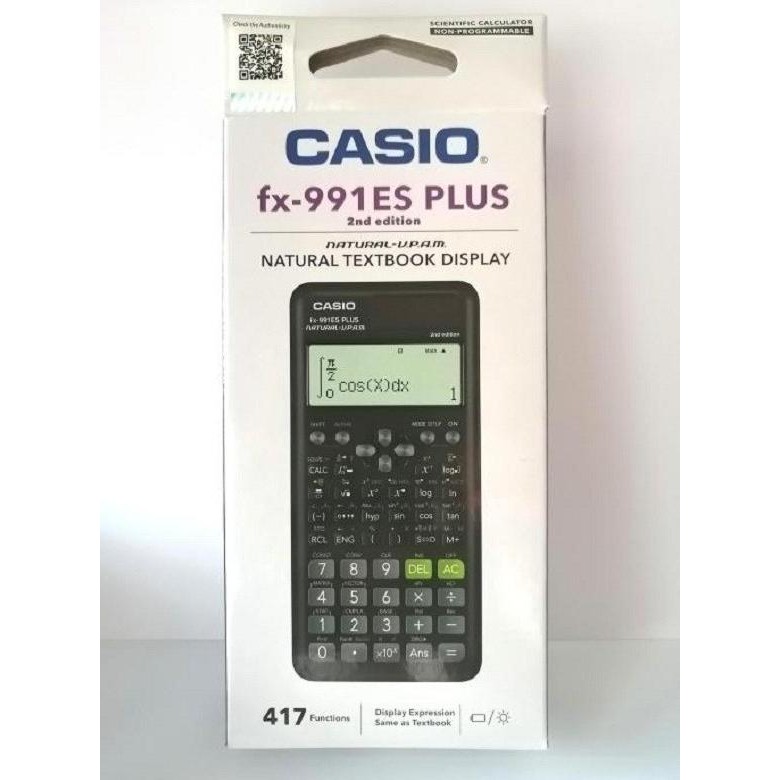 

BEBAS ONGKIR - kalkulator scientific casio fx-991es plus casio fx991es plus original