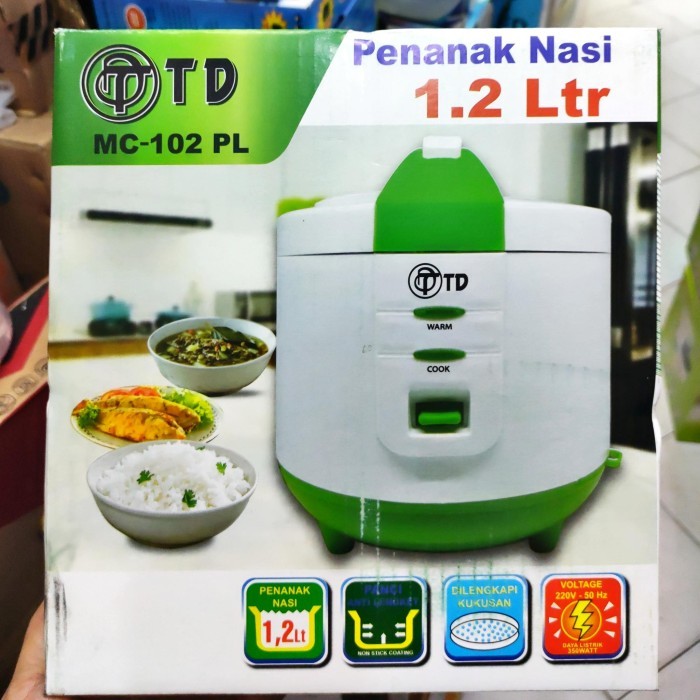 Td Megic Com /Rice Cooker/Penanak Nasi Mc 102 Pl 1,2Liter