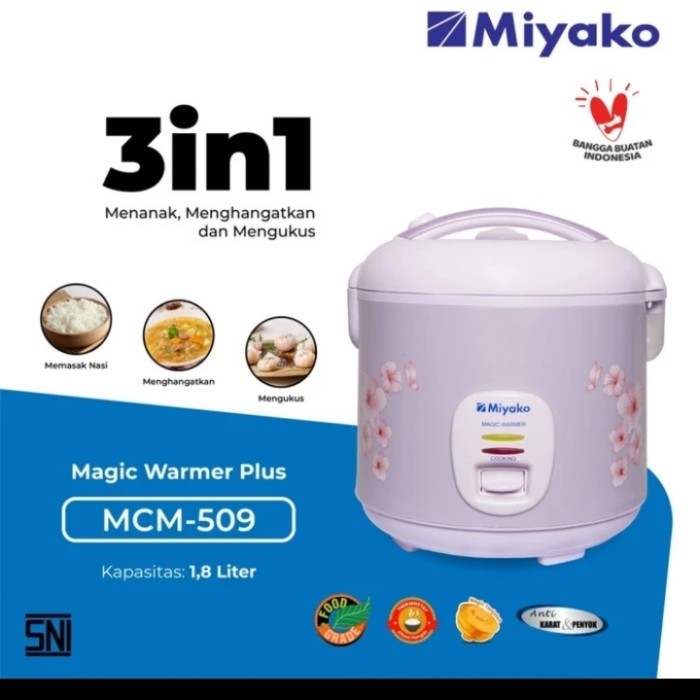 Miyako Magic Com / Rice Cooker Miyako Mcm 509 Magic Com 1,8 Liter