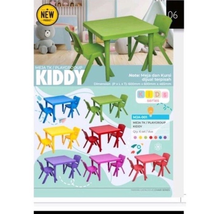 Meja Belajar Tk Anak Paud + Kursi Anak Tk Paud