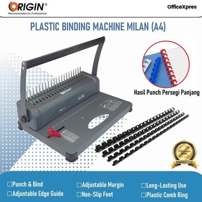 

TERLARIS - Mesin Jilid Spiral Plastik A4 / Mesin Binding MILAN 3:1 Origin