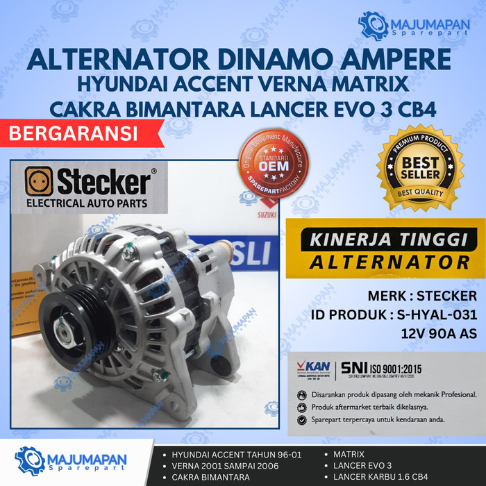 Alternator Dinamo Ampere Amper Hyundai Accent Stc