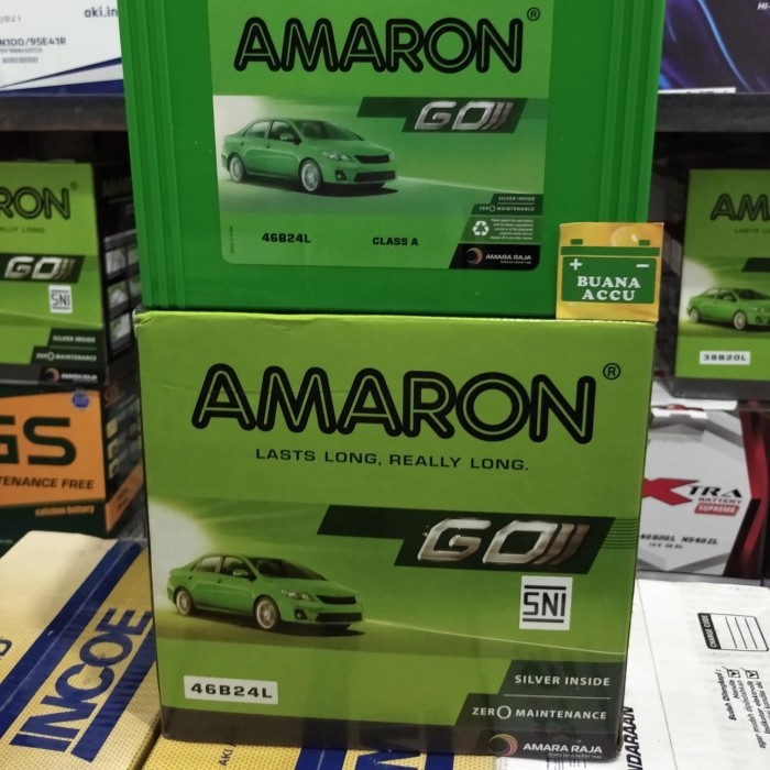Aki Mobil Amaron Go Ns60Ls Ns60 Ns60L / 46B24Ls 46B24R 46B24L Livina