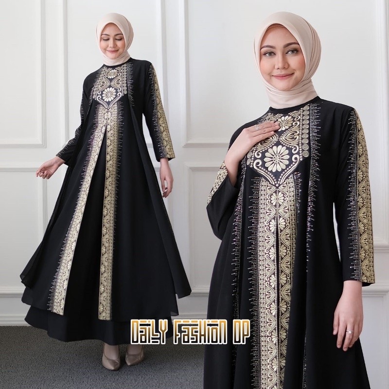 Gamis Turkey 1062 Hawa #135 Dress Busana Muslimah By Original Mega Store Farzolla 2