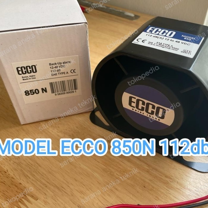 Ecco 850 Back Up Alarm 112 Db