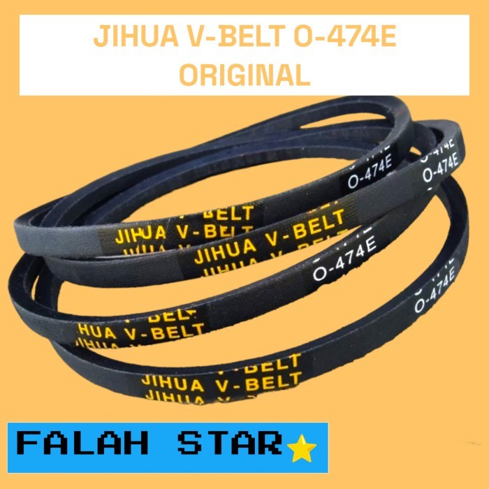 1PCS V-BELT JIHUA O-474E V-BELT MESIN CUCI AQUA HIJAB V-BELT O-474E