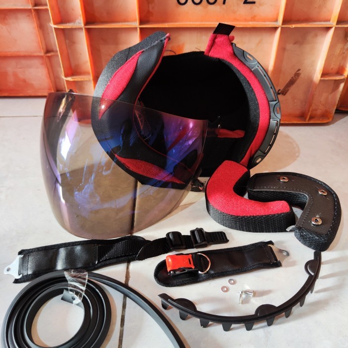 PAKET BUSA HELM GM FIGHTER + KACA HELM GM FIGHTER SPON HELM GM FIGHTER