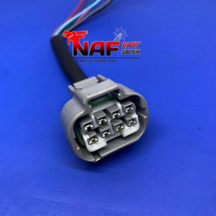 SOCKET SOKET HEADLAMP LAMPU DEPAN LED TOYOTA PIN 8 FORTUNER VRZ GR INNOVA V Q VENTURER ORIGINAL