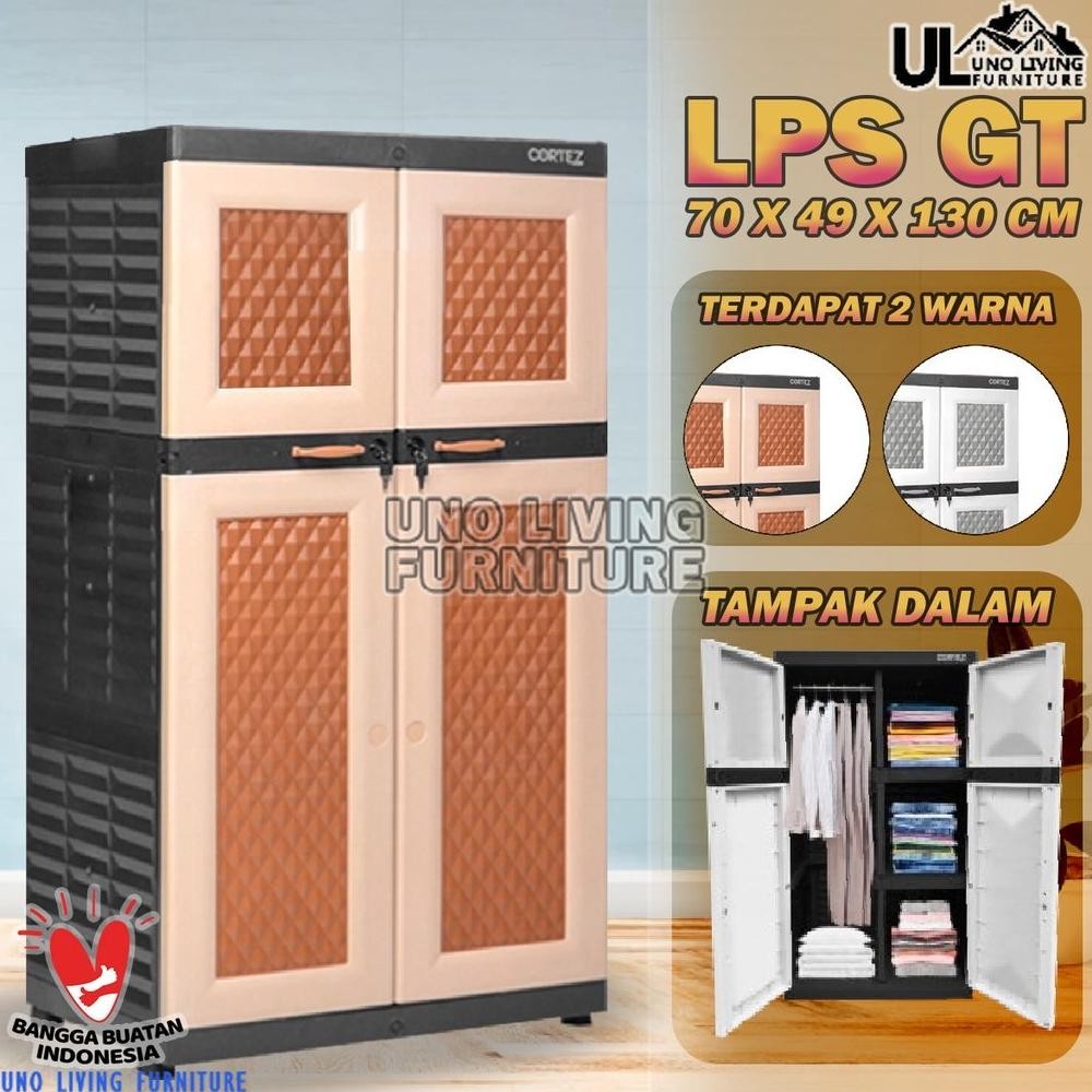 LEMARI PAKAIAN PLASTIK TABITHA CORTEZ GANTUNG KUNCI LPS GT TABITHA ORIGINAL LEMARI PLASTIK CORTEZ