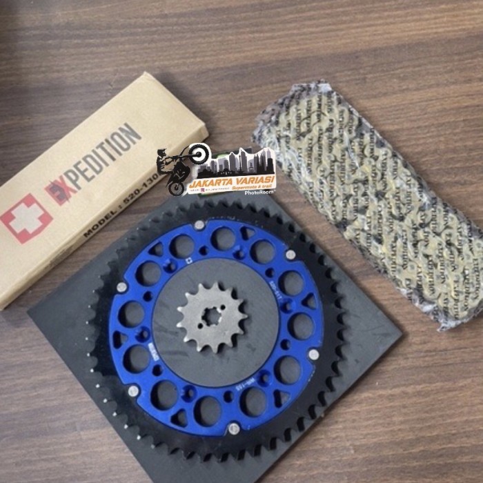 Gear Set 520 Yamaha Wr 155 Gir Paket Yamaha Wr155 Expedition Almunium