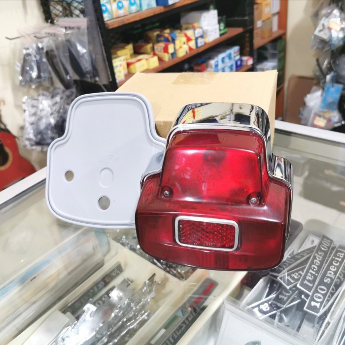 Stoplamp Vespa Super 66 Siem Set Rubber Alas Siem Import
