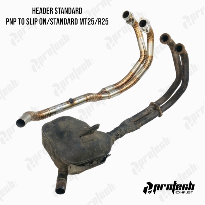 Header/Leher Knalpot Yamaha Mt25/R25 Slip On Akrapovic Gp Slovenia