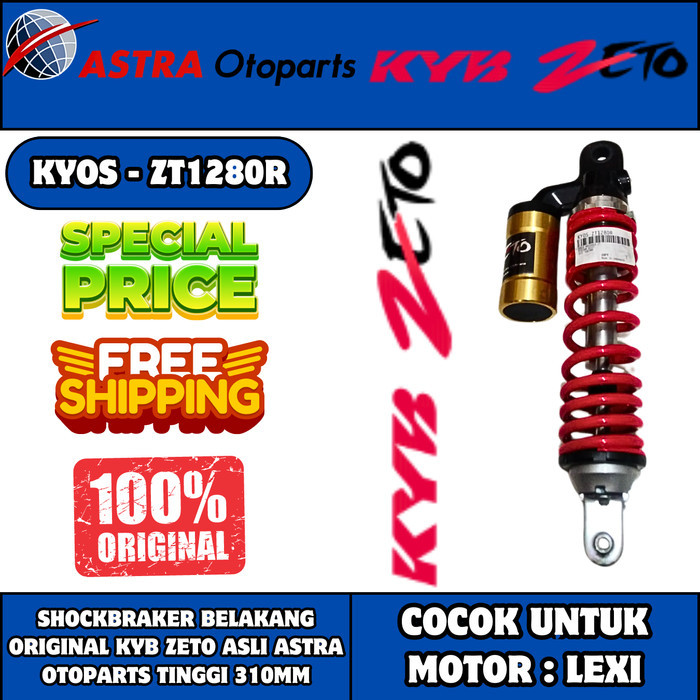 Shockbreaker Shock Belakang Motor Yamaha Lexi Kyb Zeto Zt 1280 R Tabung / Subtank Original