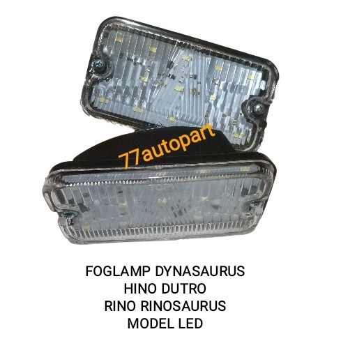 LAMPU KABUT RINO 14B DYNASAURUS FOGLAMP HINO DUTRO MODEL LED HARGA SET