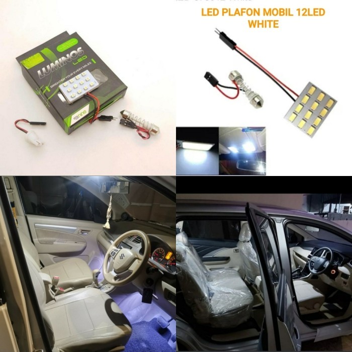 LED PLAFON FORD FIESTA UNIVERSAL - 12 LED WHITE LUMINOS