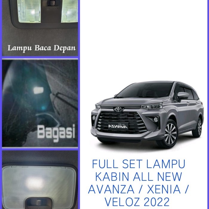 LAMPU INTERIOR LED PLAFON KABIN NEW AVANZA XENIA VELOS 2022 ISI 4 LED