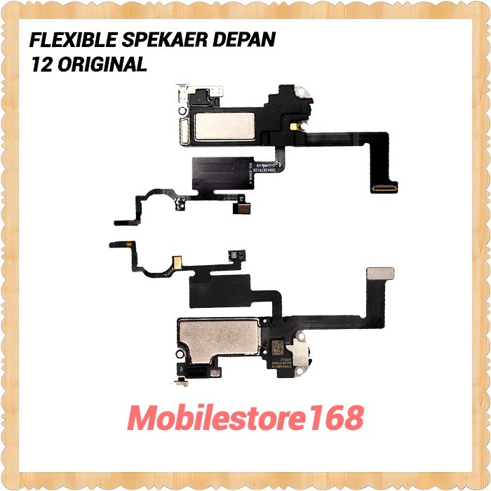 FLEXIBLE SPEAKER DEPAN IPHONE 12 FULLSET ORIGINAL 100%