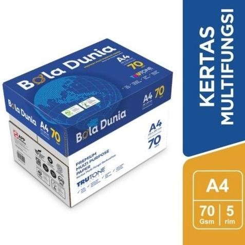 

TERMURAH - Promo!! Kertas Fotocopy Print HVS A4 70 / 80 gram Bola Dunia / Box Dus