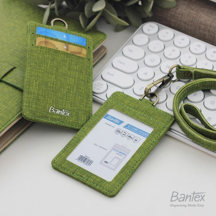 

Andra - Bantex Name Tag Id Card Holder Kulit Lime 8869 65 Tali Lanyard